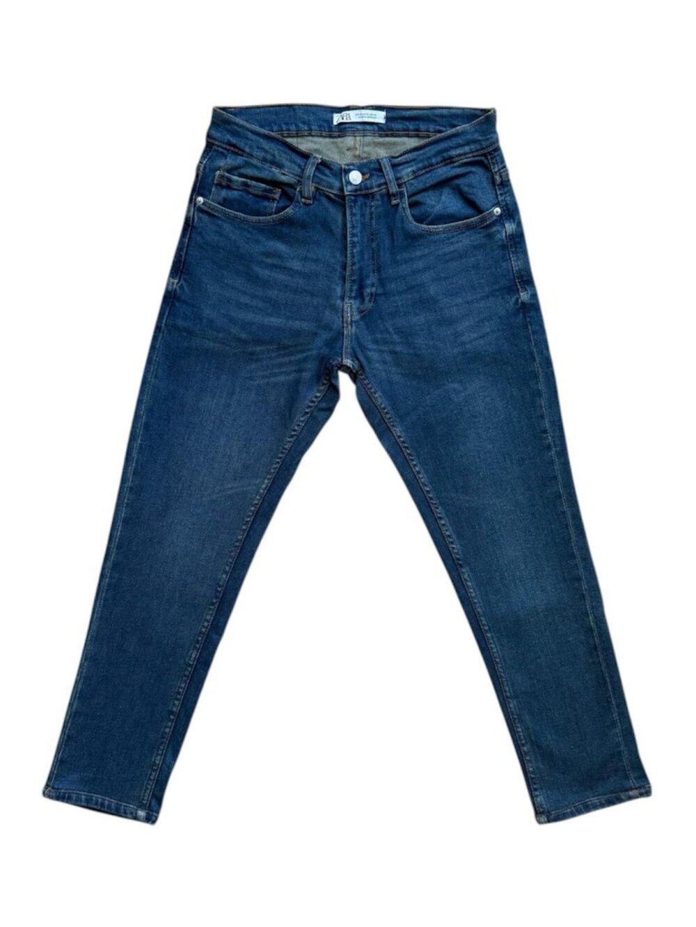 Zara Slim Fit Mid Rise Jeans | Size 31 | Blue